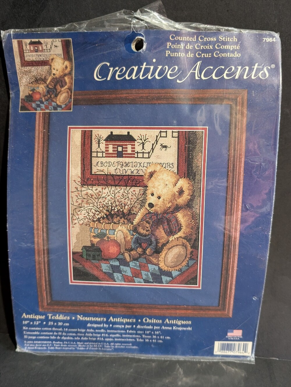 Antique Teddies Counted Cross Stitch Kit #7964 Creative Accents